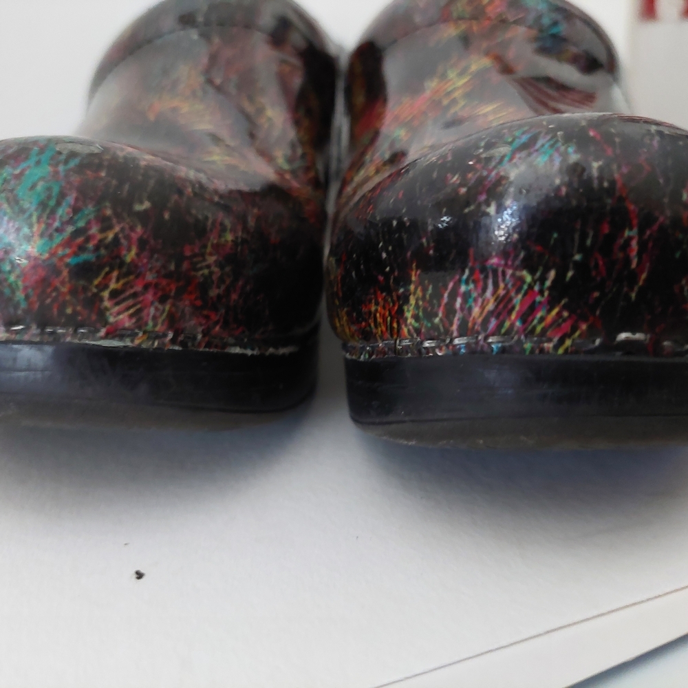 Dansko Multi-Color Brushstroke Clogs Size - image 2